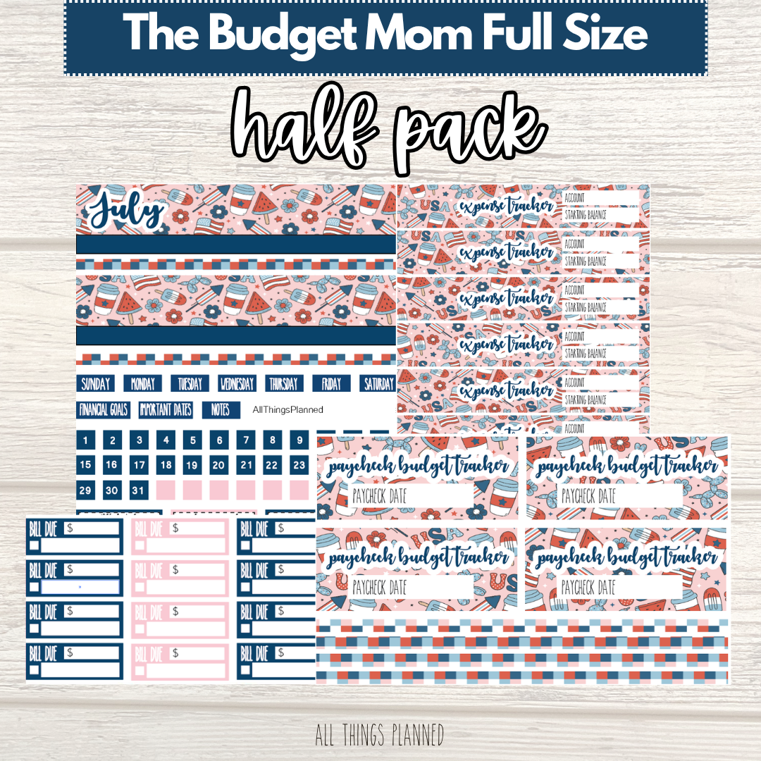 Full July (Happy 4th) HALF Pack