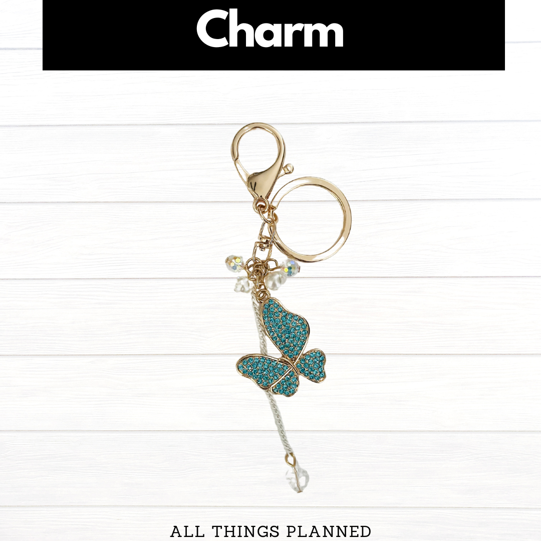 Blue Butterfly Charm