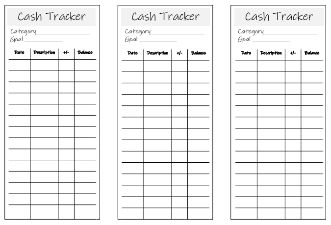 Cash Envelopes Tracker Download