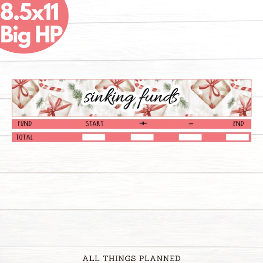8.5x11 | Big | Dec (Christmas Presents) Sinking Funds Tracker