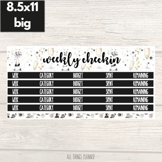 8.5x11 | Big | Jan. (New Year) Weekly Check-In