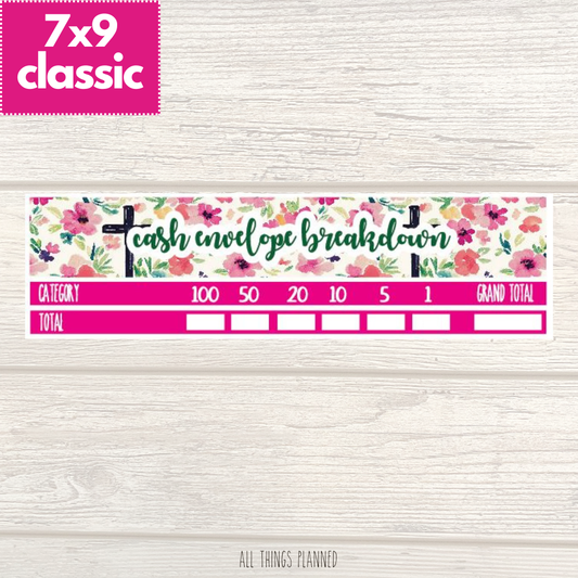 7x9 | Classic | April (Risen) Cash Envelope Breakdown