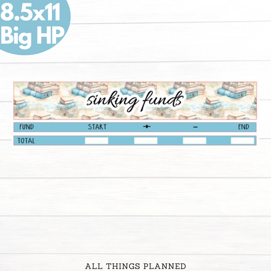 8.5x11 | Big | July (Beach Books) Sinking Funds Tracker