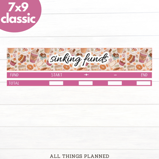 7x9 | Classic | Nov (Thanksgiving) Sinking Funds Tracker