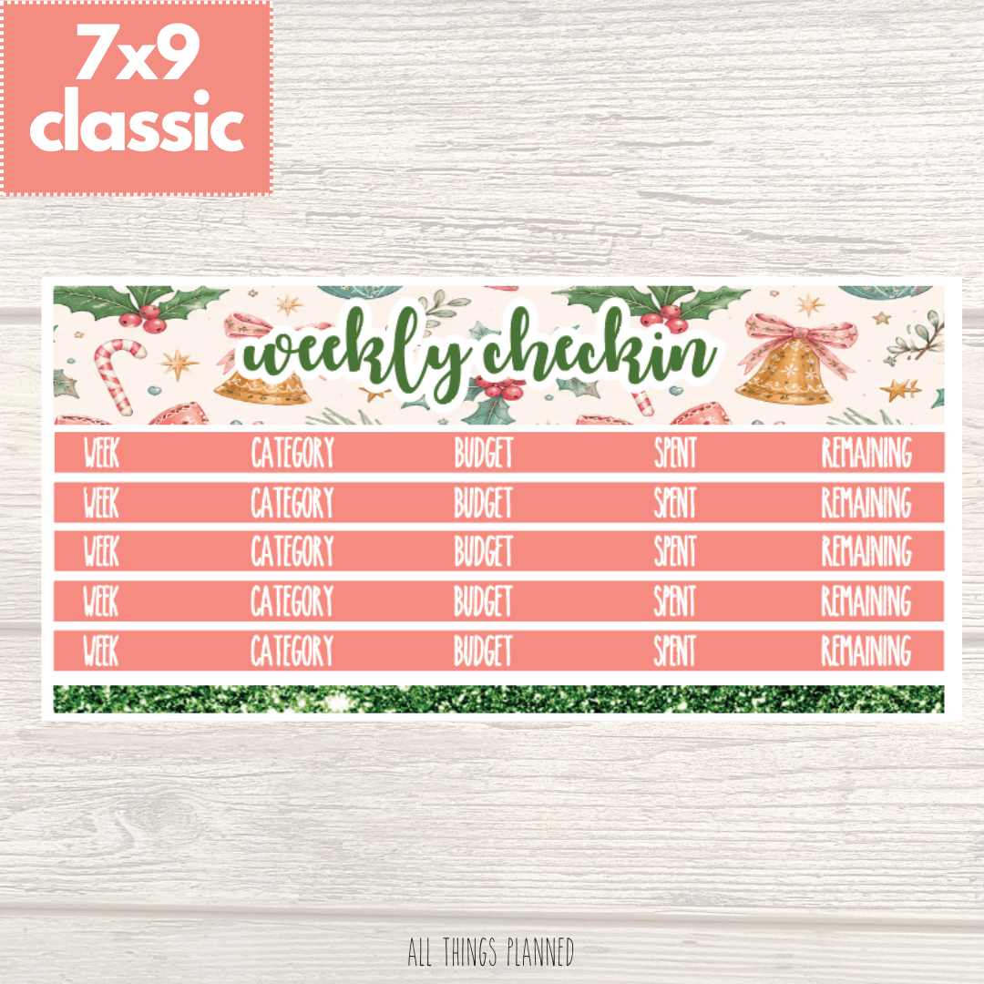 7x9 | Classic | Dec. (Christmas) Weekly Check-In