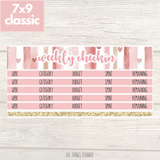 7x9 | Classic | Feb. (Love Bliss) Weekly Check-In