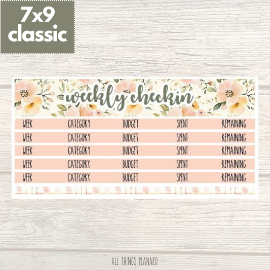 7x9 | Classic | May (Spring Florals) Weekly Check-In