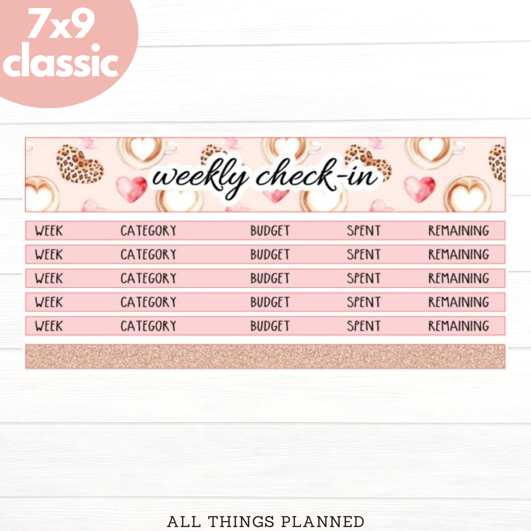 7x9 | Classic | Oct (Pink Caffeine) Weekly Check-In