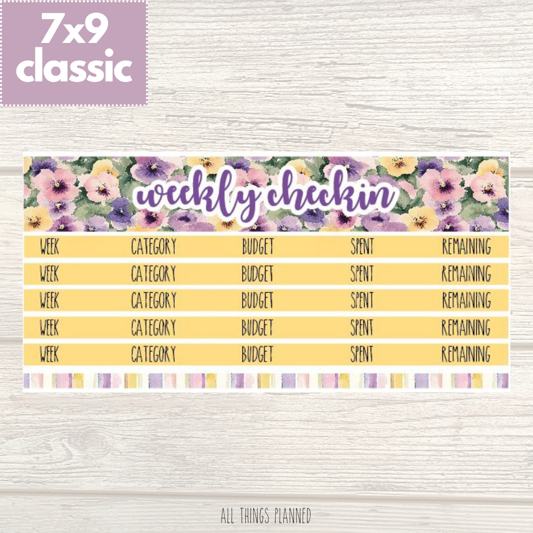 7x9 | Classic | June (Summer Florals) Weekly Check-In