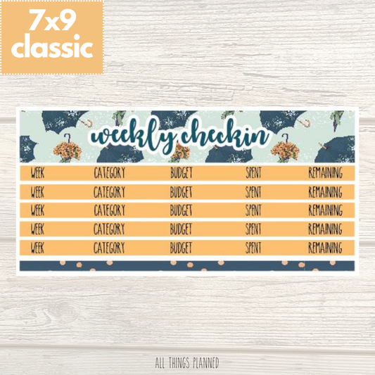 7x9 | Classic | May (Golden Rain) Weekly Check-In