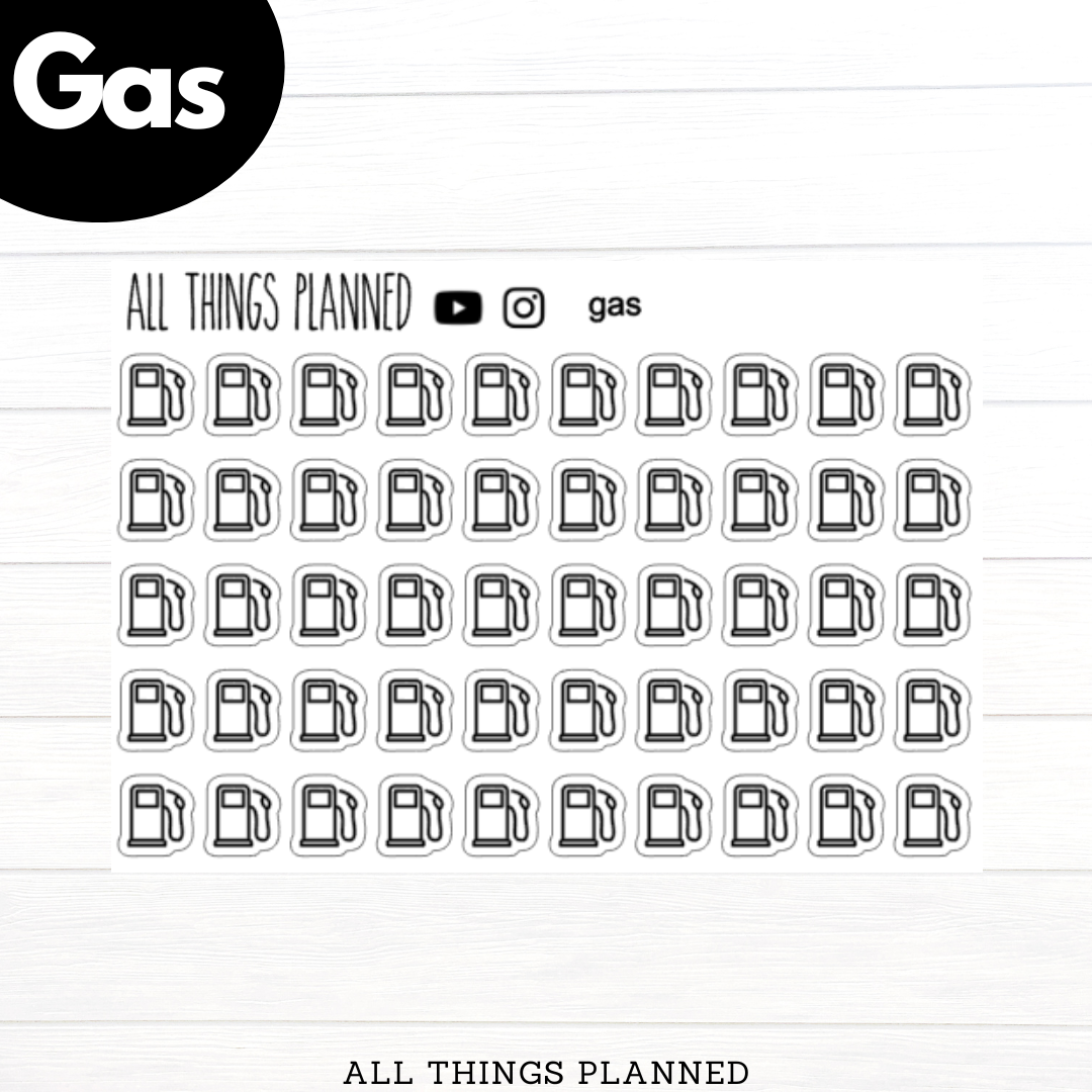 Gas Stickers – All Things Planned