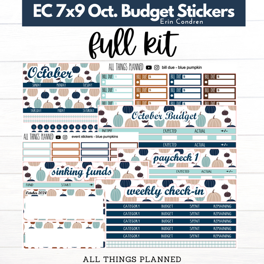 7x9 Oct. (Blue Pumpkin) Budget Kit BUNDLE