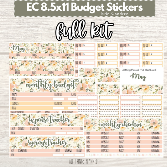 8.5x11 EC May (Spring Florals) FULL Budget Kit BUNDLE