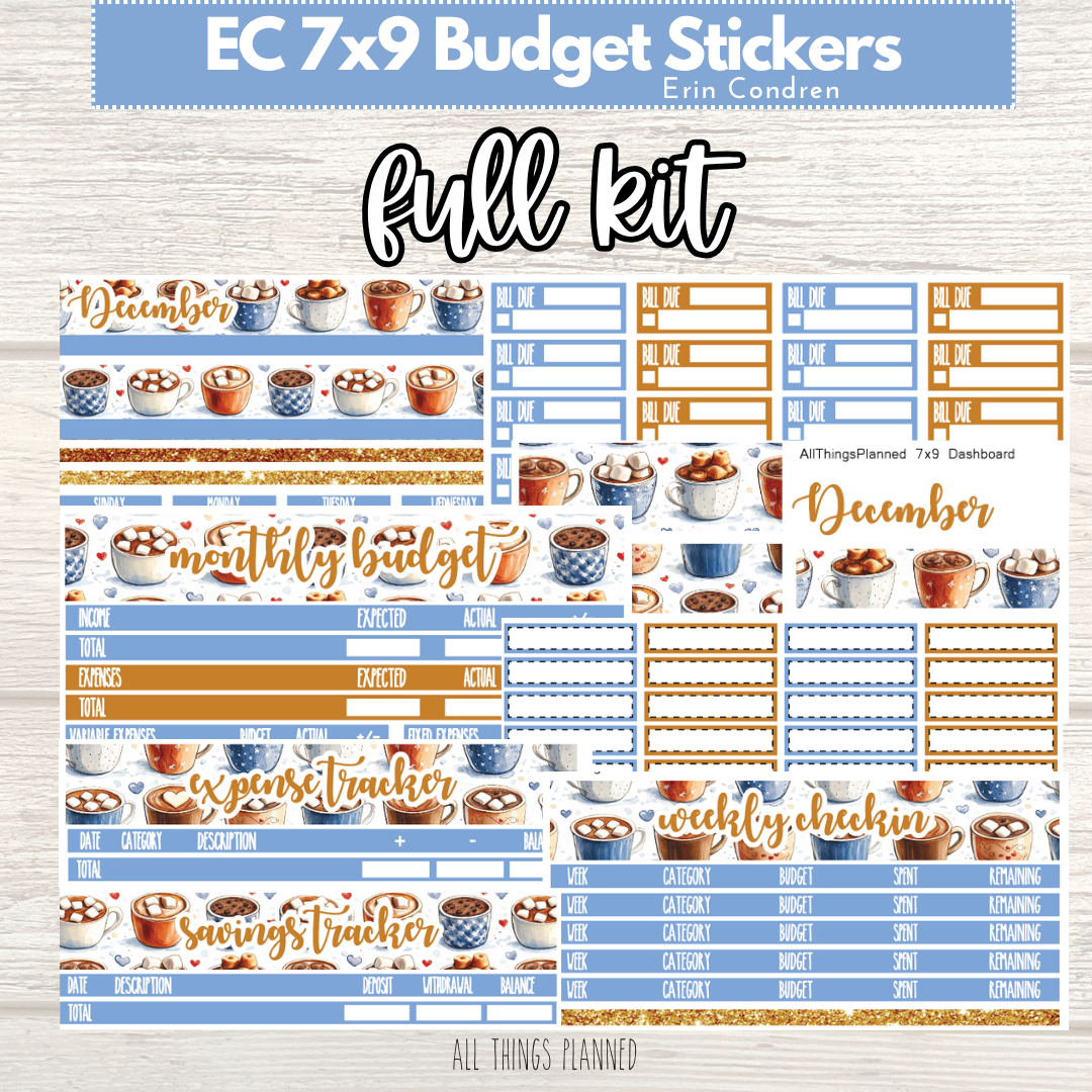 7x9 Dec. (Cozy Cups) FULL Budget Kit BUNDLE