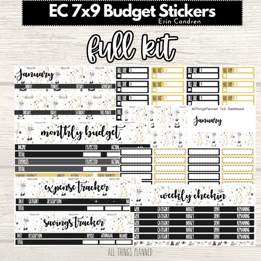 7x9 Jan. (New Year) FULL Budget Kit BUNDLE