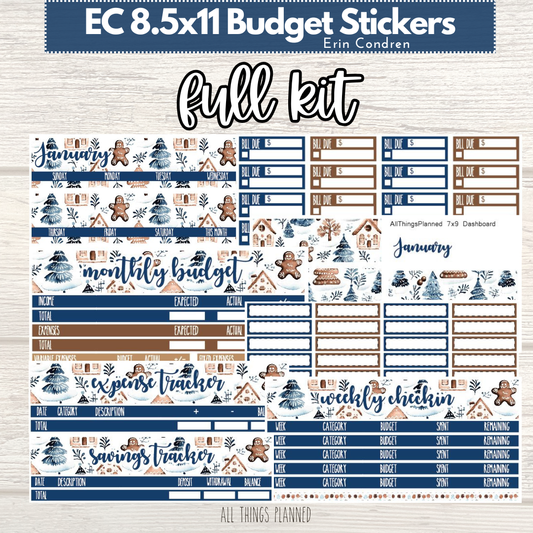 8.5x11  EC Jan. (Wonderland) FULL Budget Kit BUNDLE