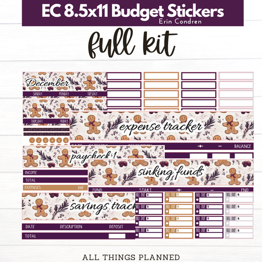 8.5x11 EC Dec (Gingerbread) Budget Kit BUNDLE