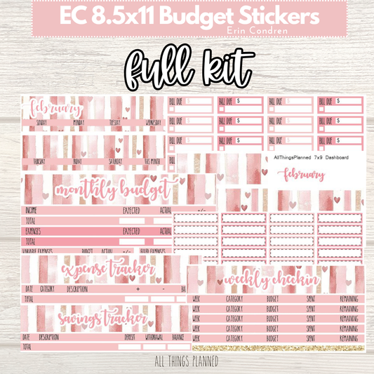 8.5x11 EC Feb. (Love Bliss) FULL Budget Kit BUNDLE