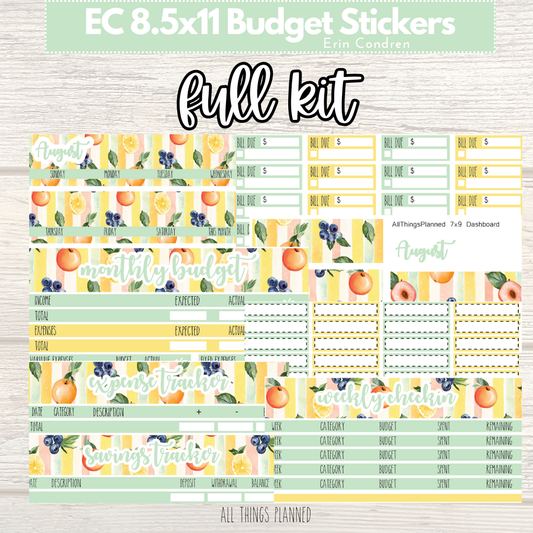 8.5x11 EC Aug. (Tutti Fruiti) FULL Budget Kit BUNDLE