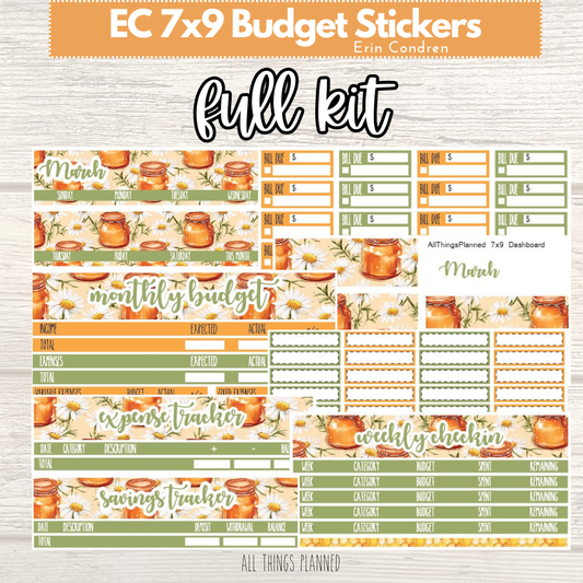 7x9 Mar. (Honey Jar) FULL Budget Kit BUNDLE