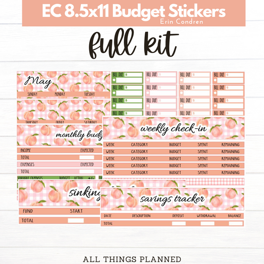 8.5x11  EC May (Peaches) Budget Kit BUNDLE