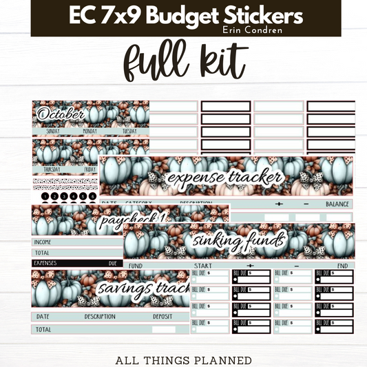 7x9 Oct (Pumpkins Bows) Budget Kit BUNDLE