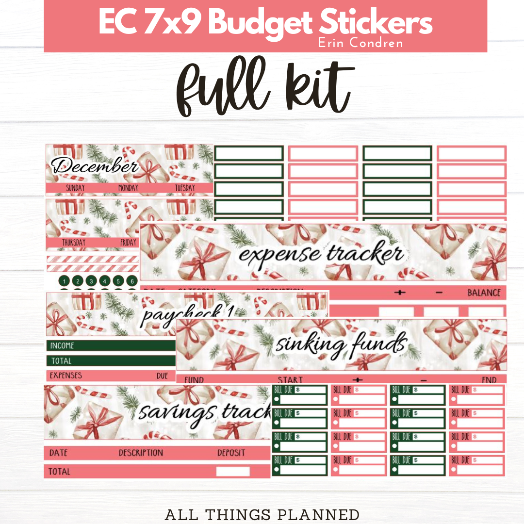 7x9 Dec (Christmas Presents) Budget Kit BUNDLE