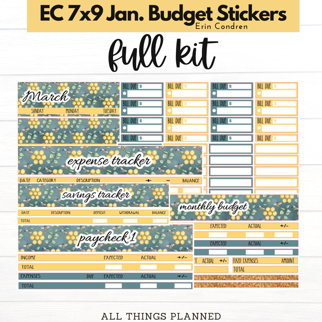 7x9 Mar. (Bumblebees) Budget Kit BUNDLE