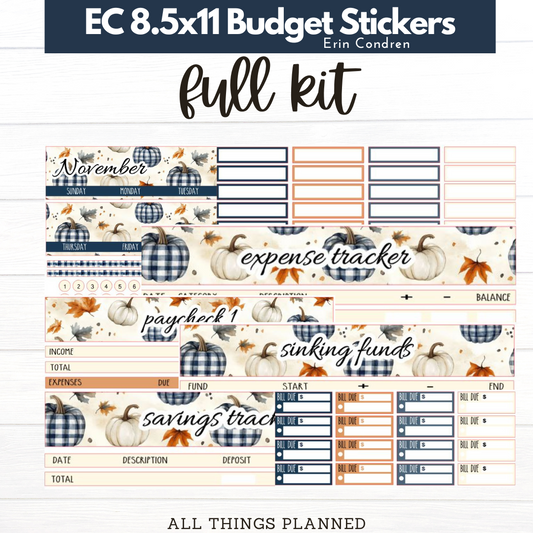8.5x11  EC Nov (Fall Cottage) Budget Kit BUNDLE