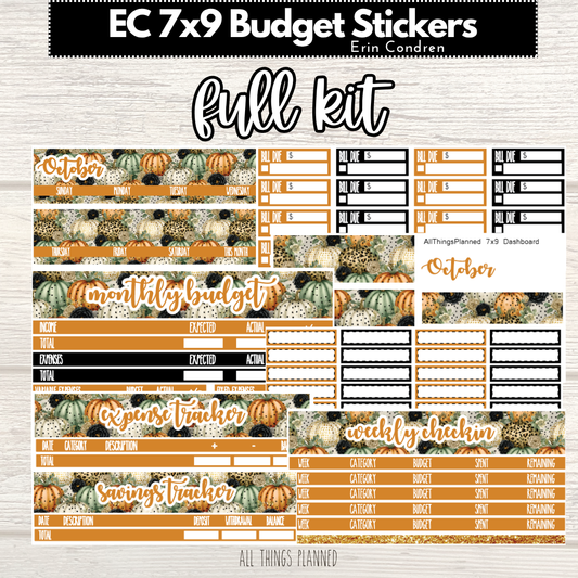 7x9 Oct. (Pumpkins) FULL Budget Kit BUNDLE