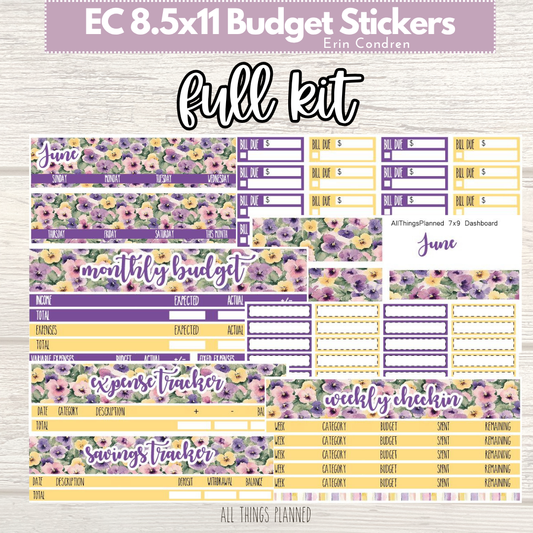 8.5x11 EC June (Summer Florals) FULL Budget Kit BUNDLE