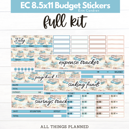 8.5x11  EC July (Beach Books) Budget Kit BUNDLE