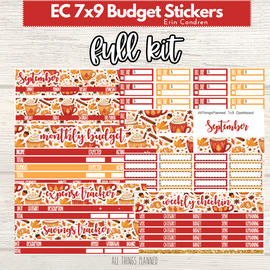 7x9 Sept. (Fall Latte) FULL Budget Kit BUNDLE