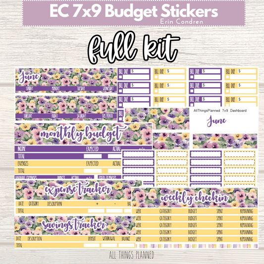 7x9 June (Summer Florals) FULL Budget Kit BUNDLE