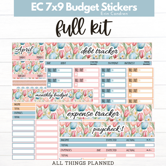 7x9 Apr. (Easter Florals) Budget Kit BUNDLE