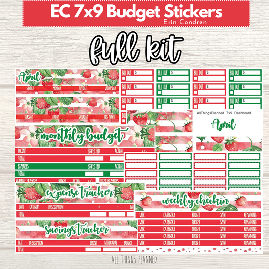 7x9 April (Strawberry Garden) FULL Budget Kit BUNDLE