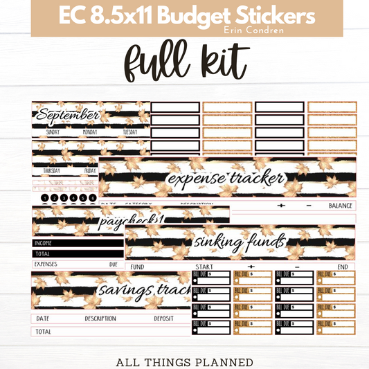 8.5x11  EC Sept (Golden Fall) Budget Kit BUNDLE
