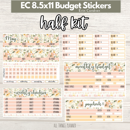 8.5x11 EC May (Spring Florals) HALF Budget Kit BUNDLE