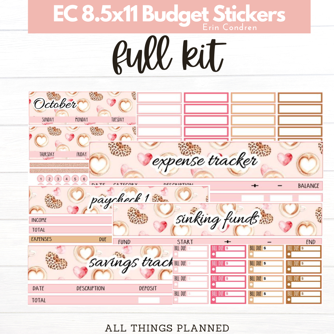 8.5x11  EC Oct (Pink Caffeine) Budget Kit BUNDLE