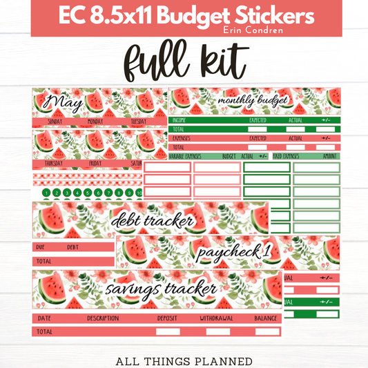 8.5x11  EC May (Watermelon) Budget Kit BUNDLE