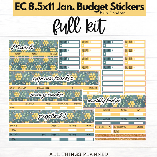 8.5x11  EC Mar. (Bumblebees) Budget Kit BUNDLE