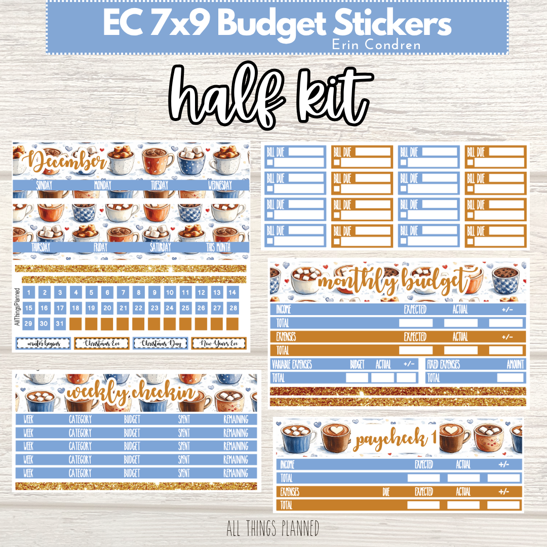 Classic Dec. (Cozy Cups) HALF Budget Kit BUNDLE