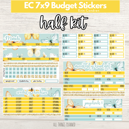 7x9 Mar. (Butterflies) HALF Budget Kit BUNDLE