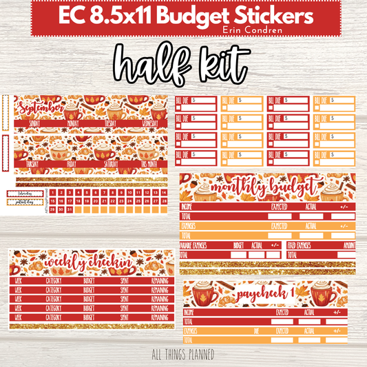 8.5x11 EC Sept. (Fall Latte) HALF Budget Kit BUNDLE
