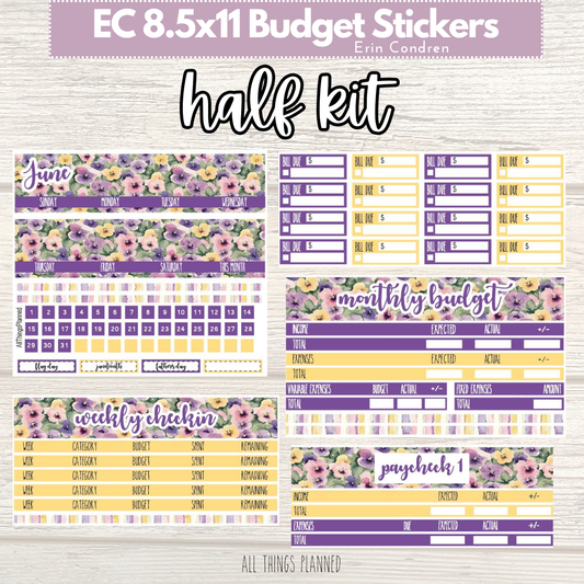 8.5x11 EC June (Summer Florals) HALF Budget Kit BUNDLE