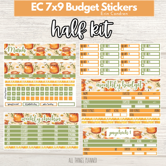 7x9 Mar. (Honey Jar) HALF Budget Kit BUNDLE