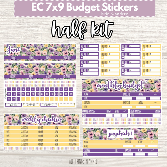 7x9 June (Summer Florals) HALF Budget Kit BUNDLE