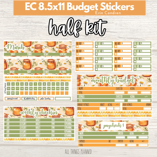 8.5x11  EC Mar. (Honey Jar) HALF Budget Kit BUNDLE