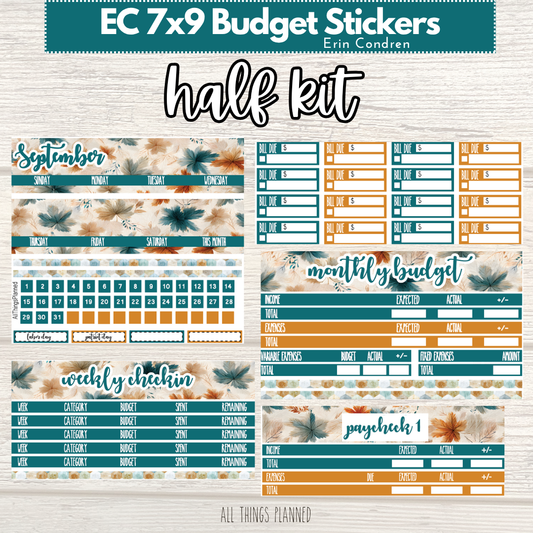 7x9 Sept. (Dreamy Fall) HALF Budget Kit BUNDLE