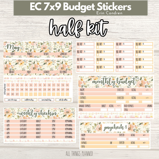 7x9 May (Spring Florals) HALF Budget Kit BUNDLE